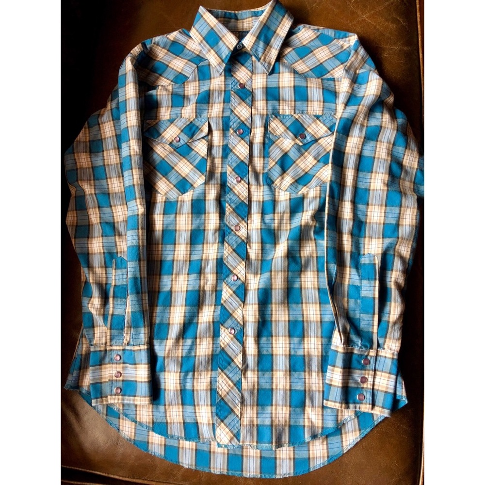 Vintage Men’s Rustler Casual Button Down Shirt